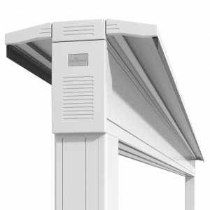  Universal support frame for awnings and pergolas